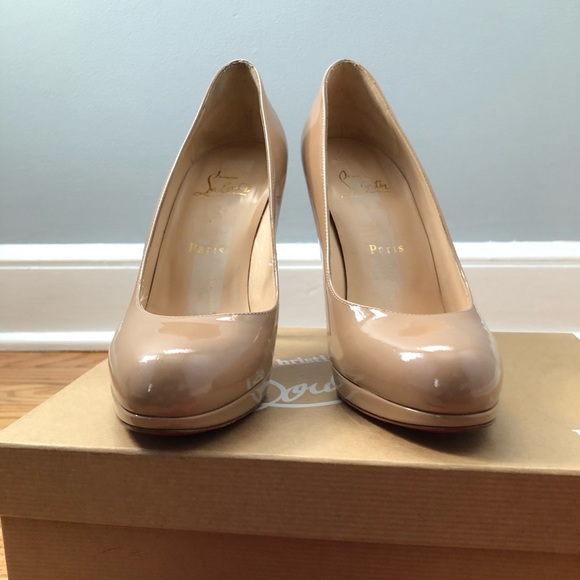 Christian Louboutin NewSimple Patent Calf 120 Nude